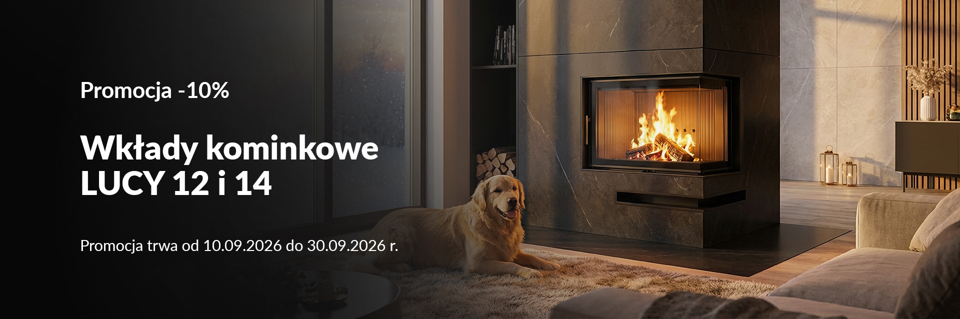 Promocja -10% na wkłady kominkowe KRATKI LUCY 12 i LUCY 14